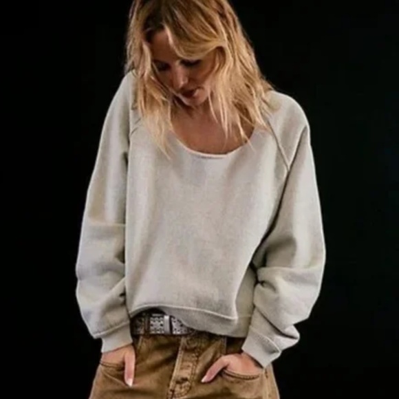 We The Free Midnight Pullover Gray XS NWOT - Picture 1 of 6